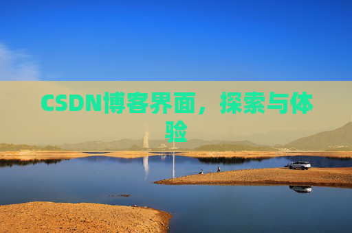CSDN博客界面,探索与体验